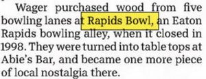 Rapids Bowl - Mar 26 2019 Article On Lanes